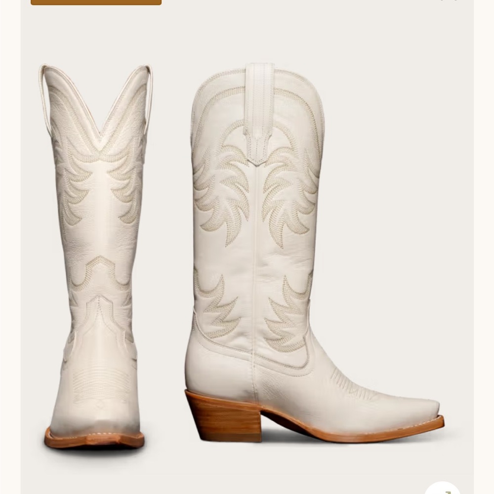 Tecovas Annie Western Boots in Bone
